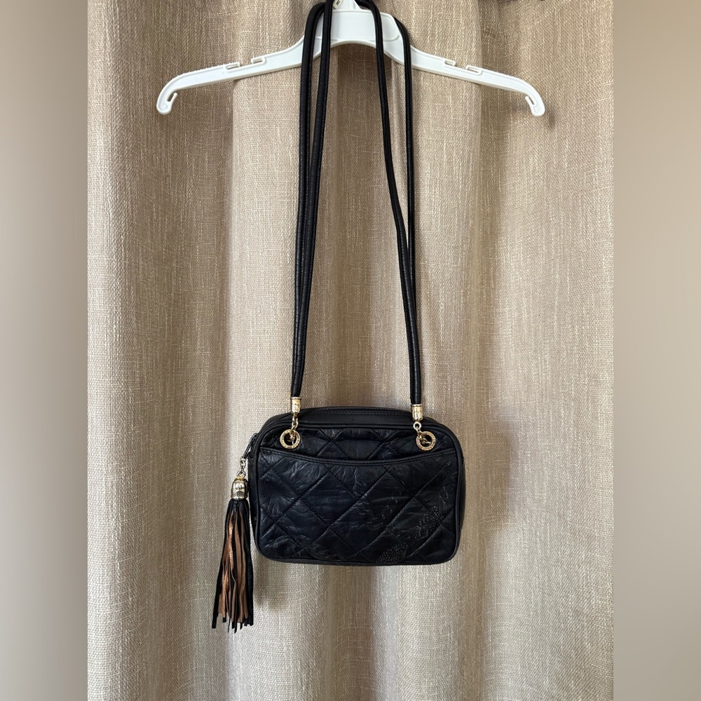 Vintage Cosci small‎ rectangular bag. Handmade leather in Italy.